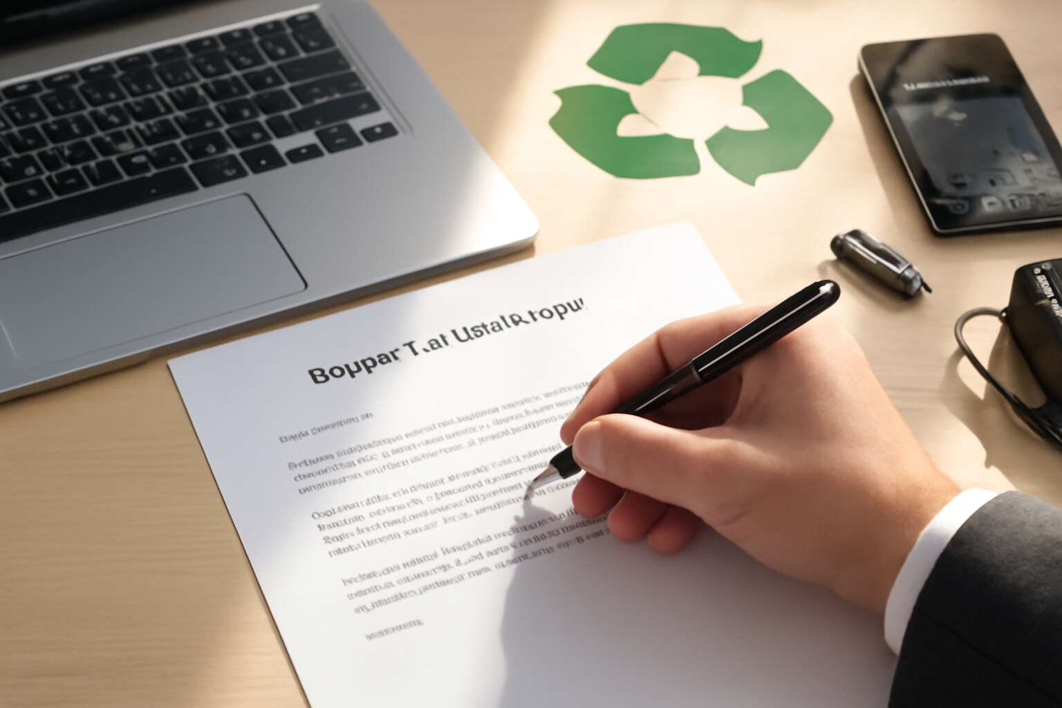 e waste management letter