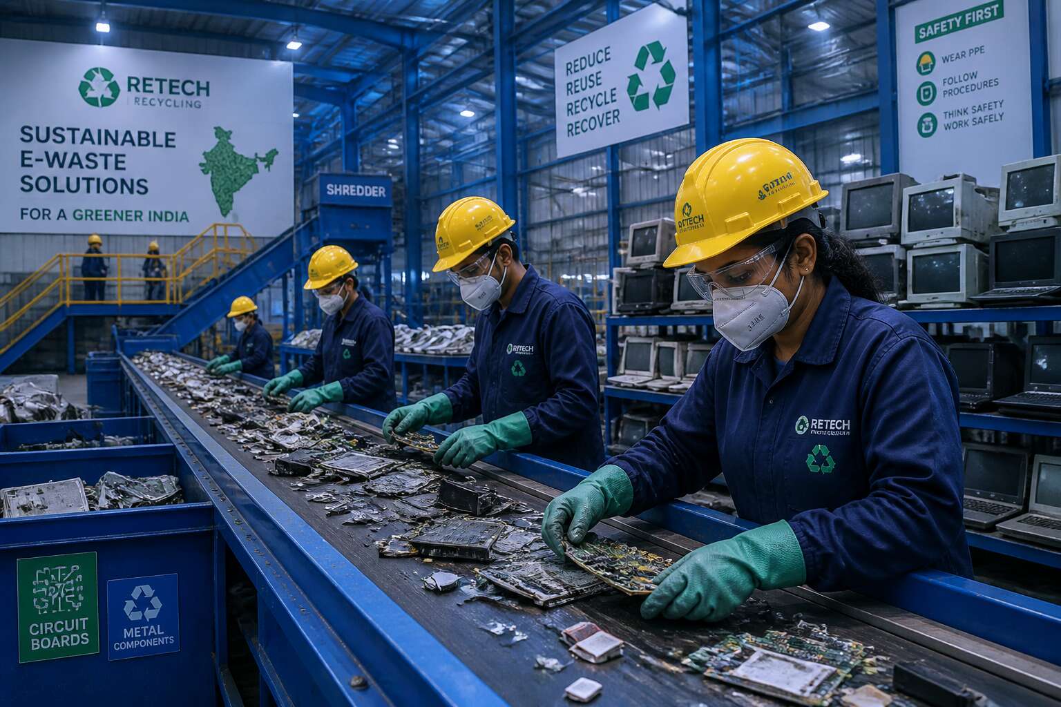 e waste management listed companies in india
